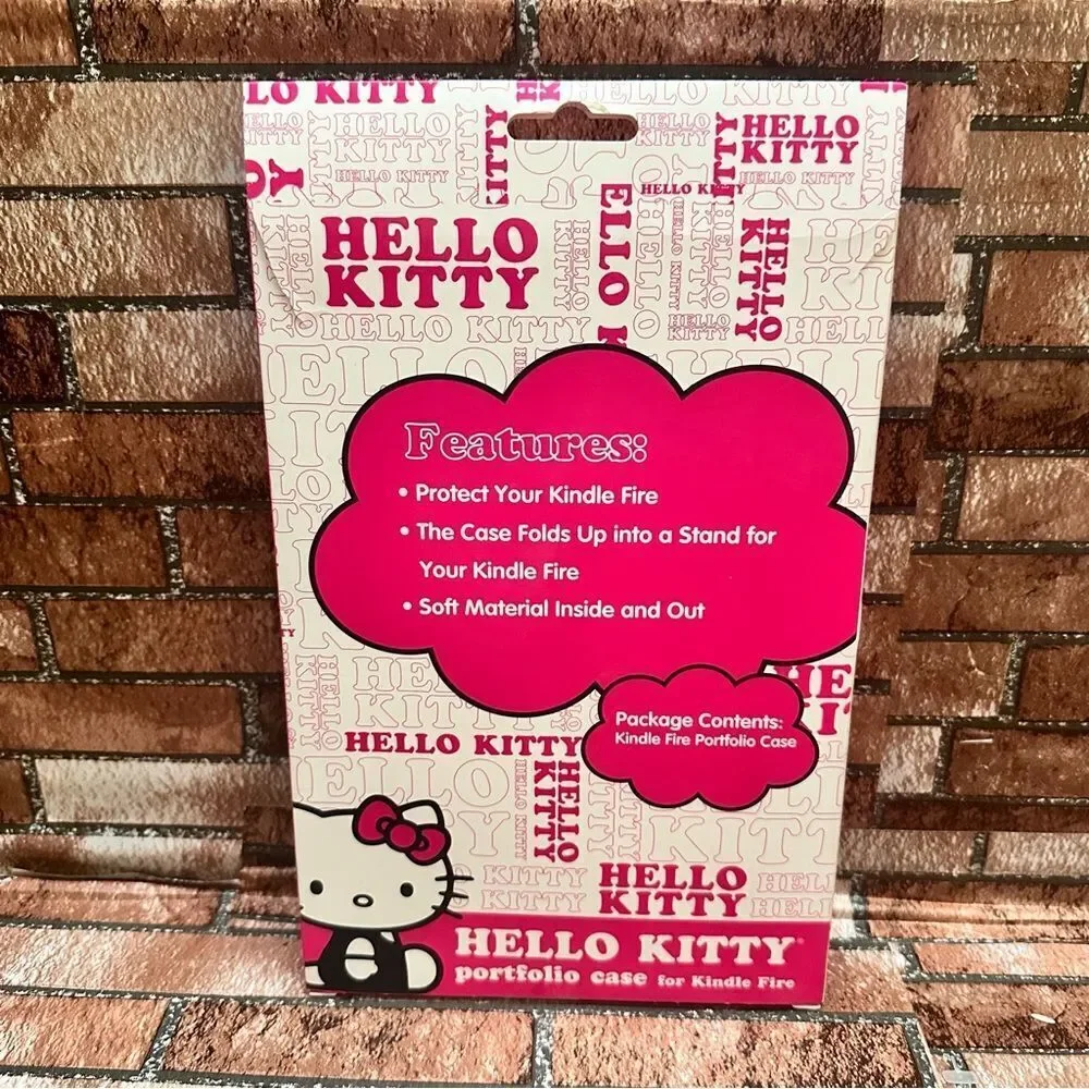 Hello Kitty Black Portfolio Case for Kindle Fire